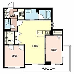 サニーコート 0301 3階2LDKの間取り