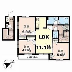 シャーメゾンマルト 3LDKの間取図画像