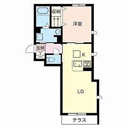 MaisonDEHQUATRE 1LDKの間取図画像