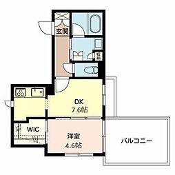 ベレオ王子公園 1DKの間取図画像