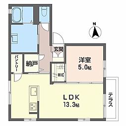 ミヤタマツシタハイツ 1LDKの間取図画像