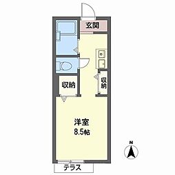 セフィラ生光苑 ワンルームの間取図画像