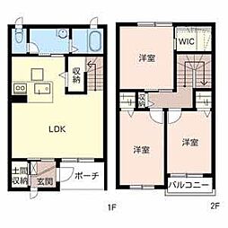 VIOLA日吉台 3LDKの間取図画像