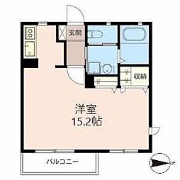 シュウガコウ ワンルームの間取図画像