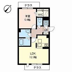 FORTEFERIO 1LDKの間取図画像