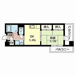 フェニーチェ・2 1DKの間取図画像