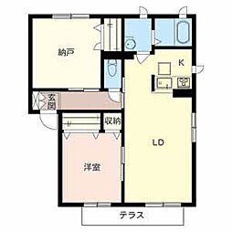 シャーメゾン明徳1番館 1SLDKの間取図画像