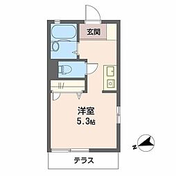 ボナール京阪 ワンルームの間取図画像