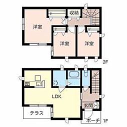 ＭＥＳＩＡ　瀬田 1階3LDKの間取り