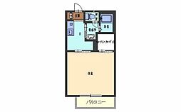 エフティコート 1Kの間取図画像
