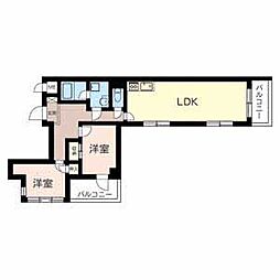 AD-HOC本町 3DKの間取図画像