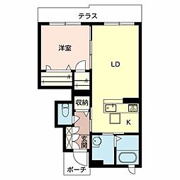 ひさごの杜 1LDKの間取図画像