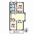 南野ローズヴィラ4階7.2万円