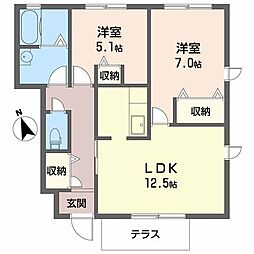 間取図画像 2LDK
