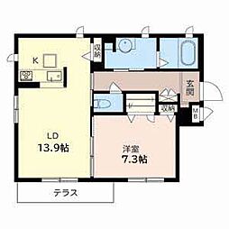 vinculumSK 1LDKの間取図画像