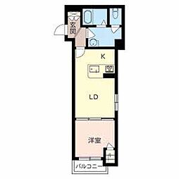 シャーメゾン野江 1LDKの間取図画像