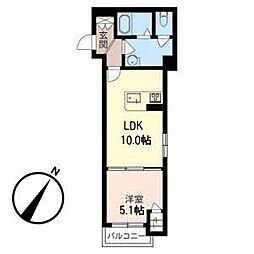 シャーメゾン野江 1LDKの間取図画像