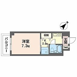 ミズノ・コーポマチカネヤマ 1Kの間取図画像