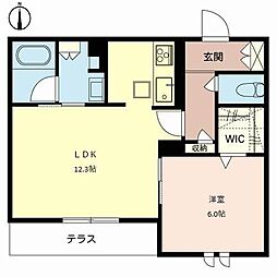 シャーメゾンセントリビエ 1LDKの間取図画像