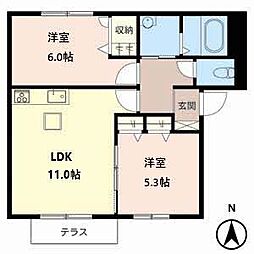 間取図画像 2LDK