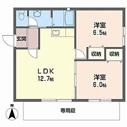 西条ビバリーヒルズ2 2LDKの間取図画像