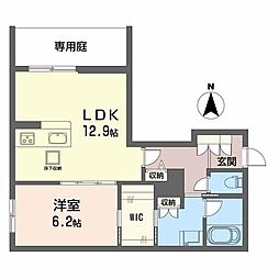 シャーメゾン ウィステリア 武庫之荘 みらいエコ 1LDKの間取図画像