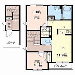 メゾンポステ中山 2LDKの間取図画像