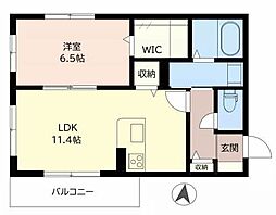 MaisonverteINANO 1LDKの間取図画像