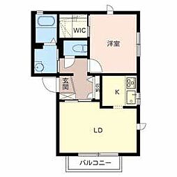 シャーメゾン幸町 1LDKの間取図画像