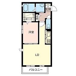 カサ・デ・リノ 2階1LDKの間取り