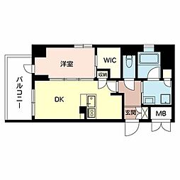 セントラルハウス 1DKの間取図画像