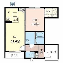 間取図画像 1LDK