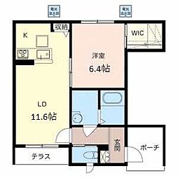 間取図画像 1LDK