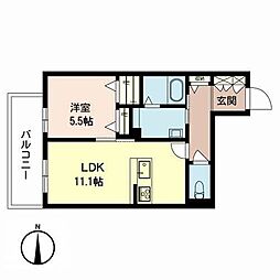 Progress 1LDKの間取図画像