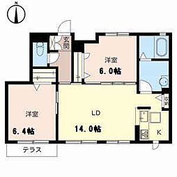 シャーメゾン宮ノ前 2LDKの間取図画像
