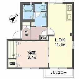 間取図画像 1LDK