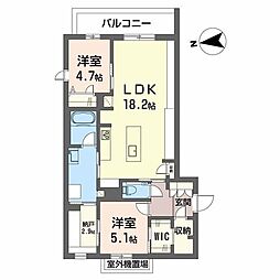 シャーメゾン　ケー 0205 2階2SLDKの間取り