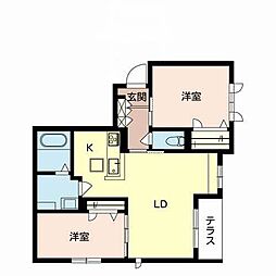 間取図画像 2LDK