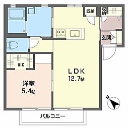 ハイツ丸山 1LDKの間取図画像