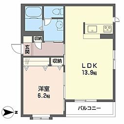 間取図画像 1LDK