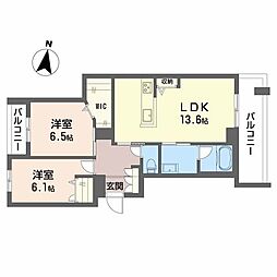 間取図画像 2LDK