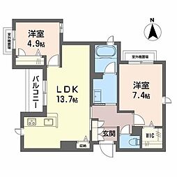 間取図画像 2LDK