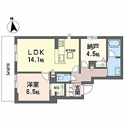 スカイ　ウィング 0103 1階1SLDKの間取り
