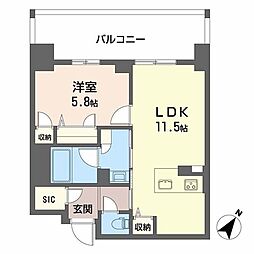間取図画像 1LDK
