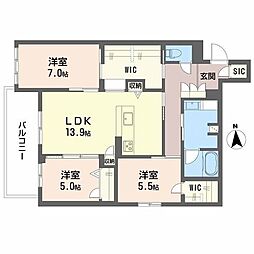 間取図画像 3LDK