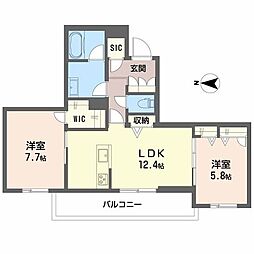 間取図画像 2LDK