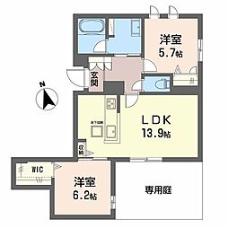 シャーメゾン レジデンス 七道 2LDKの間取図画像