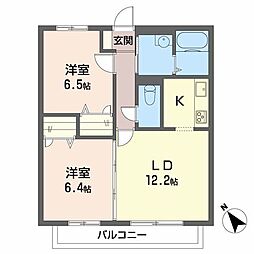グロリオーサ 1SLDKの間取図画像