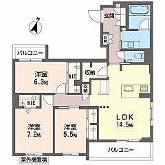 物件の間取り
