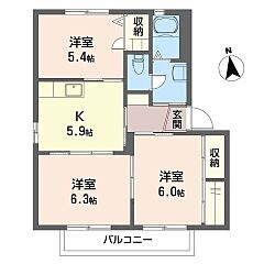 物件の間取り